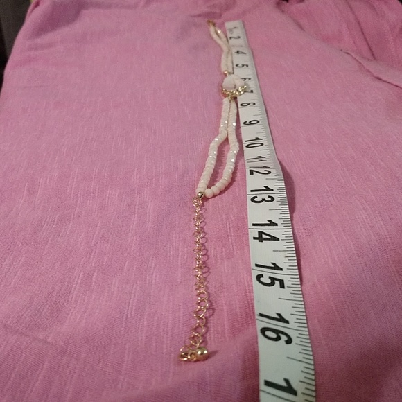 Pink Lavender Stone Agate Beaded Choker Necklace - Picture 7 of 8